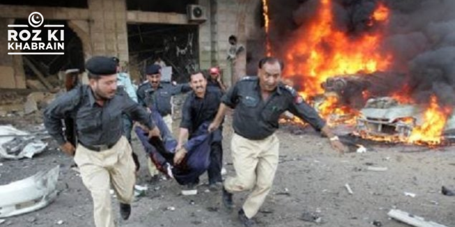 Swabi police station explosion, Khyber Pakhtunkhwa, injured personnel, Rescue 1122, departmental inquiry