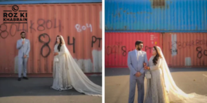 "Amidst Chaos of PTI Protest, Islamabad Couple Stuns with Unconventional Wedding Photoshoot!"