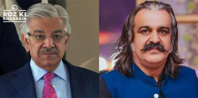 Khawaja Asif, Ali Amin Gandapur, PTI, Imran Khan, Khyber Pakhtunkhwa