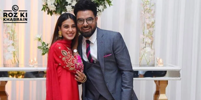 Iqra Aziz, Yasir Hussain, wedding anniversary, showbiz couple, beachside photoshoot