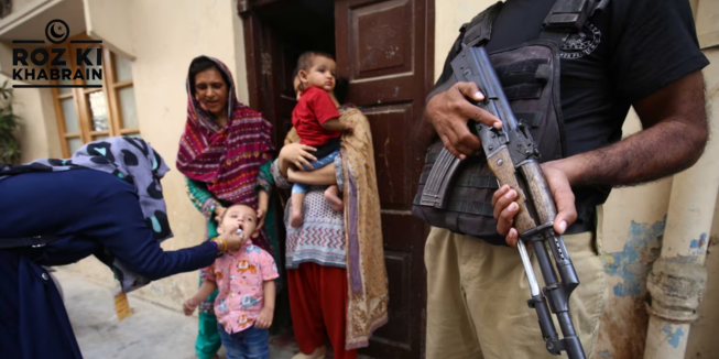 polio worker, Karachi, arrest, vaccination, Khyber Pakhtunkhwa.