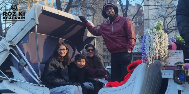 Fahad Mustafa Enjoys Time with Family in New York