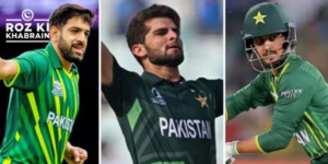 ICC ODI Team, Saim Ayub, Shaheen Afridi, Haris Rauf, Pakistan cricketers.