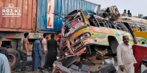 Karak truck accident, Indus Highway crash, brake failure tragedy, rescue operations, emergency medical aid