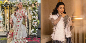 Zara Noor Abbas, Walima look, fashion missteps, feathered stole, self-deprecating humor