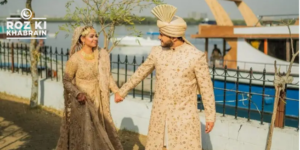 Hareem Sohail, actress, Nikkah, traditional wedding, ivory gold lehenga