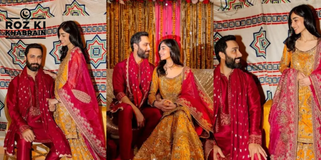 Ahmed Ali Akbar, Mayun ceremony, Maham Batool, Pakistani actor, wedding pictures